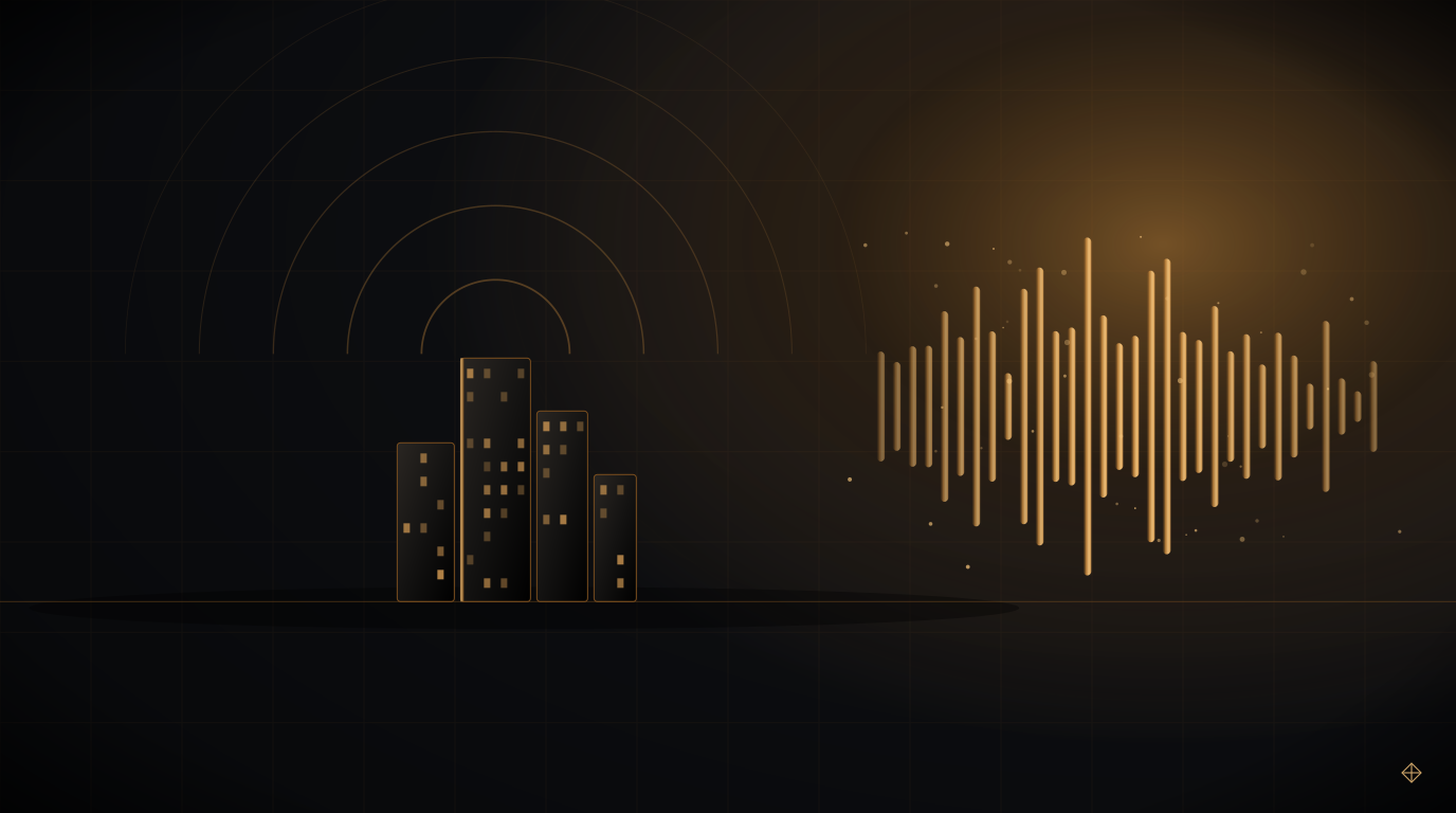 Illustration article : Podcast IA dans l'immobilier : veille marché et marketing en 2026